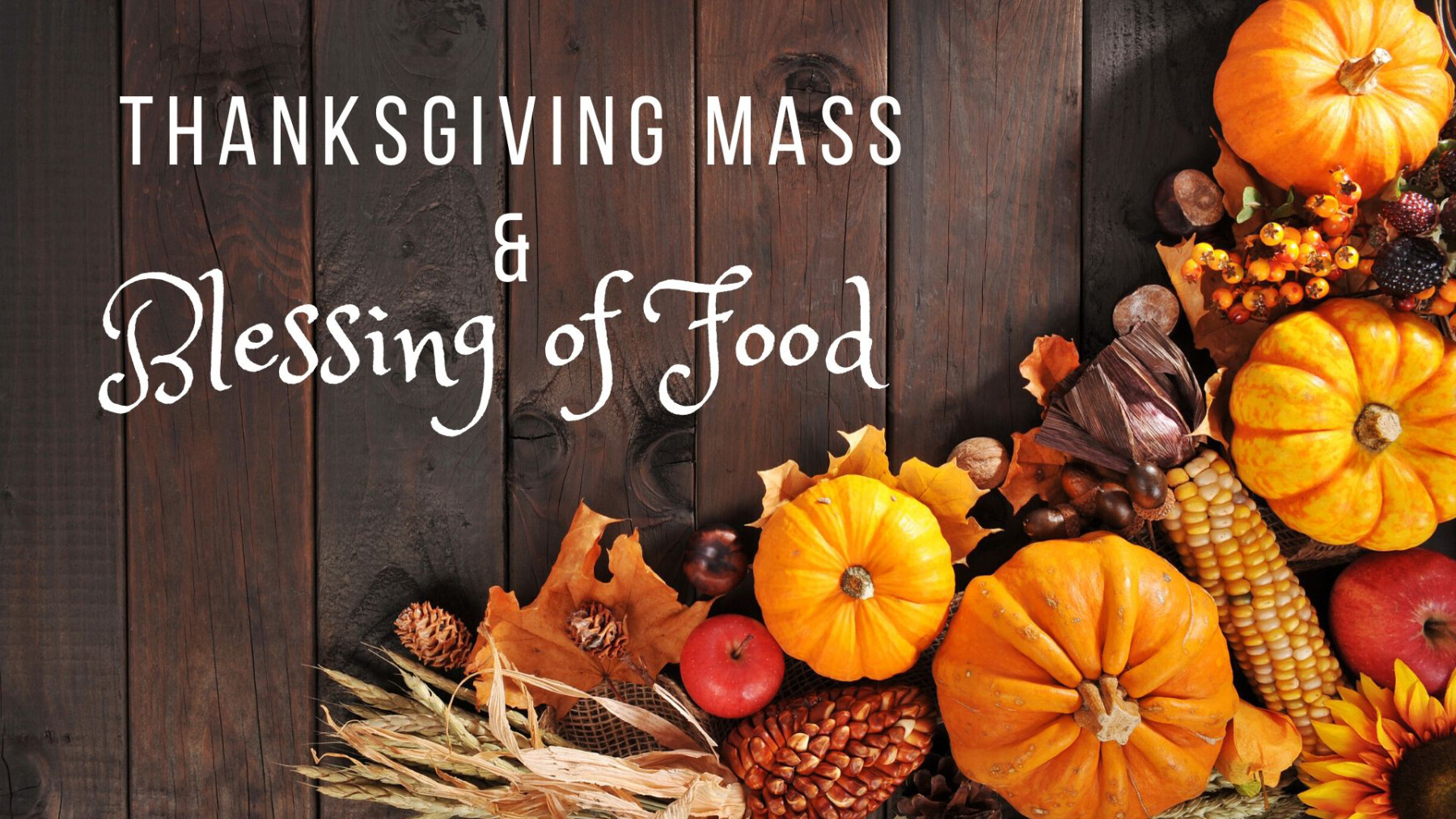 Thanksgiving Mass Amp Blessing Of Food Good Shepherd Catholic