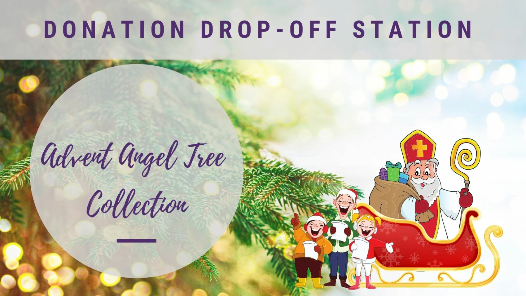 Advent Angel Tree Donation DropOff Station Good Shepherd Catholic